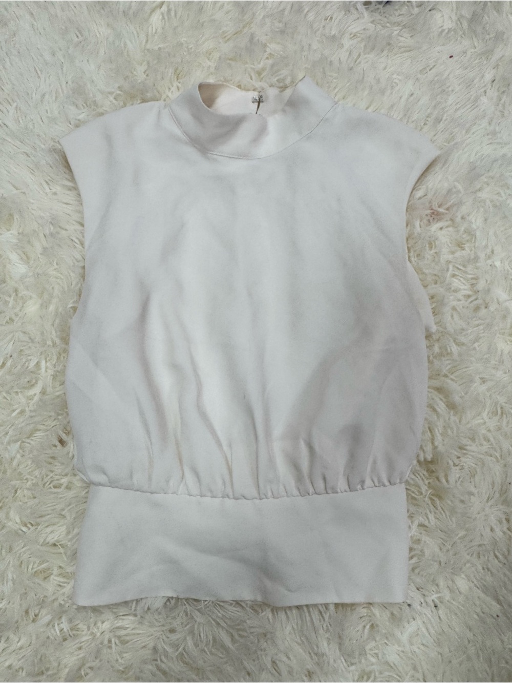 EXPRESS CREAM BLOUSE WITH TIE BACK